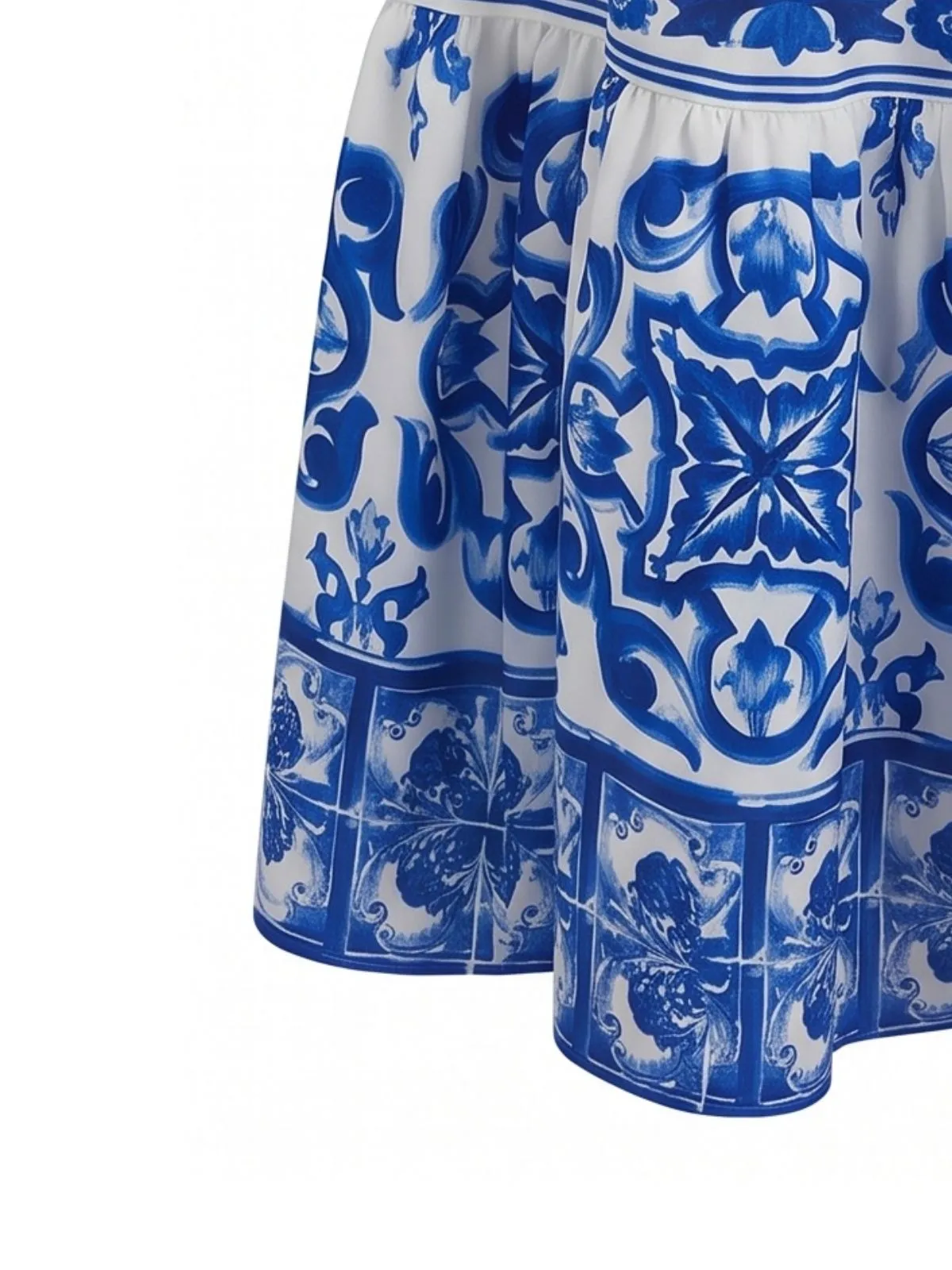 2PCS 1960s Bohemian Floral Crop Top & Maxi Skirt sold by Retro Stage product image thumbnail 5