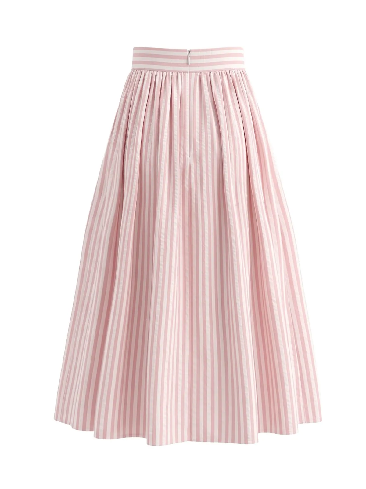 1950s Striped High Waist Swing Midi Skirt sold by Retro Stage product image thumbnail 4
