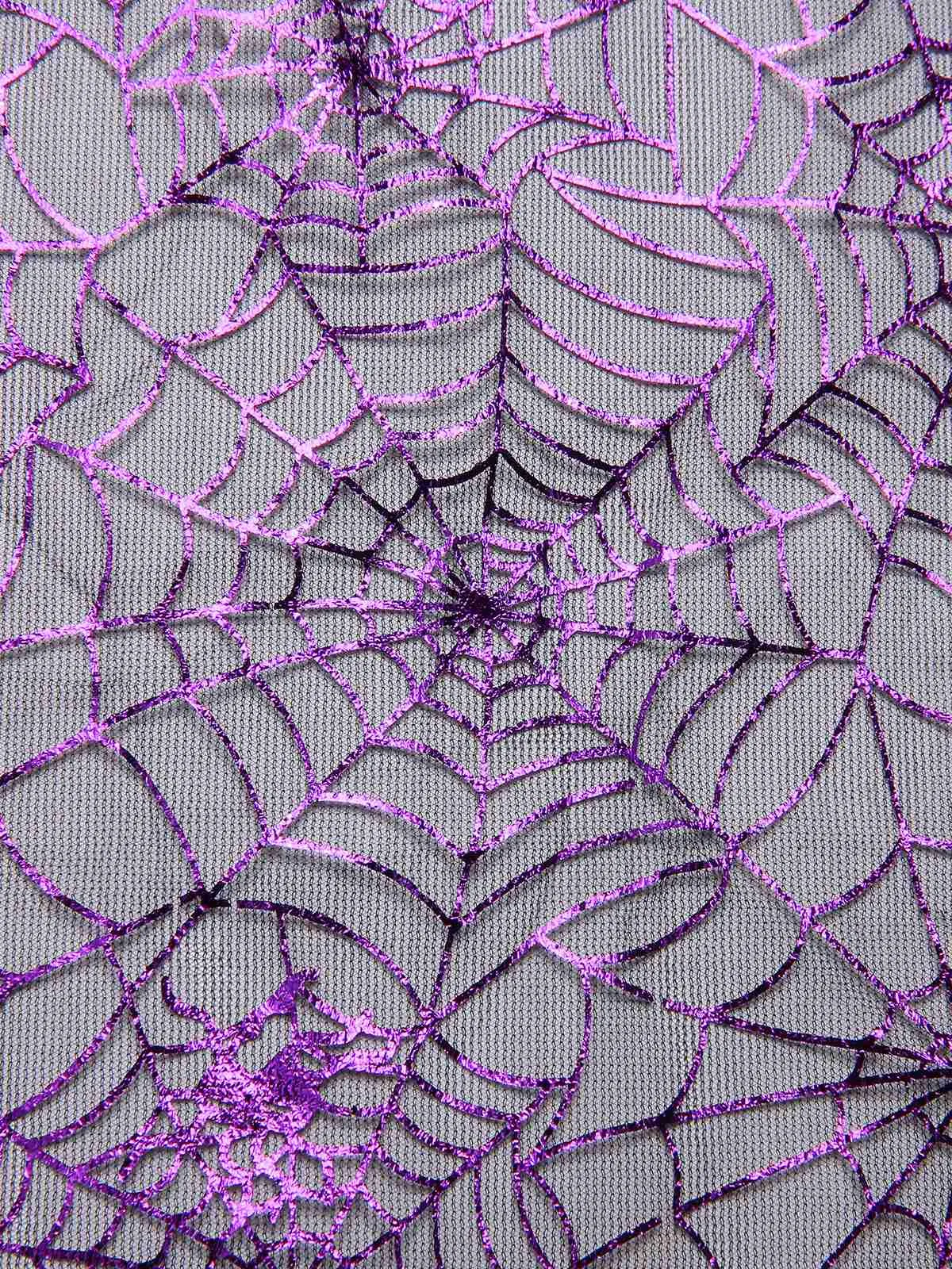 Purple 1950s Spiderweb Mesh Skirted Cover-Up sold by Retro Stage product image thumbnail 5