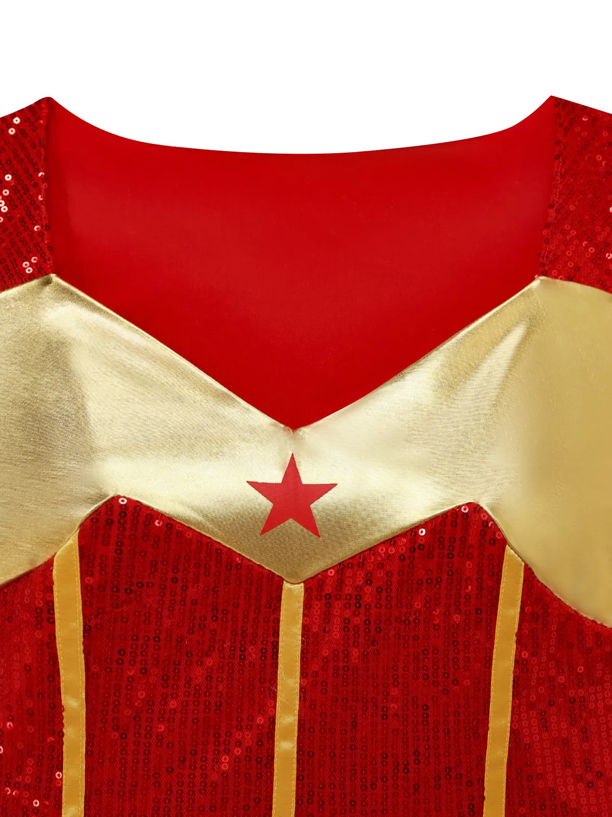 1980s Sequin Tiered Superhero Costume Dress Set sold by Retro Stage product image thumbnail 4