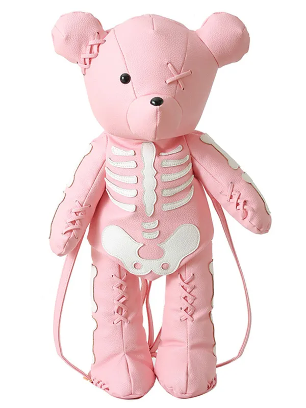 Skull Violent Teddy Bear Backpack made by Retro Stage