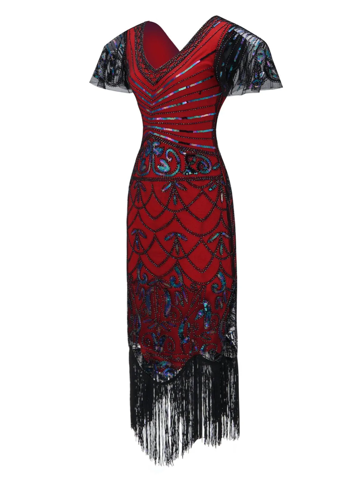 1920s Fringed Flapper Gatsby Dress sold by Retro Stage product image thumbnail 2