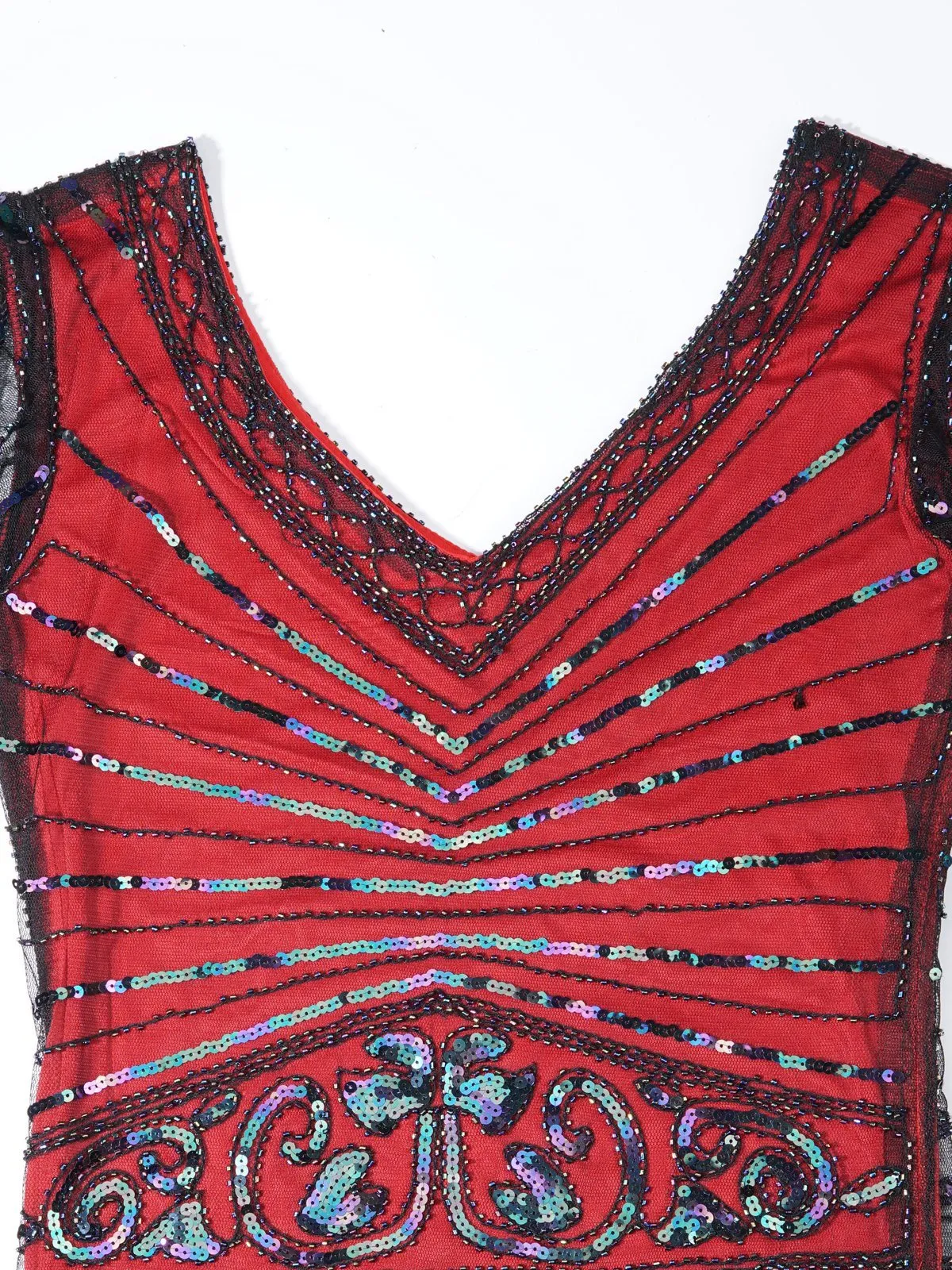 1920s Fringed Flapper Gatsby Dress sold by Retro Stage product image thumbnail 4
