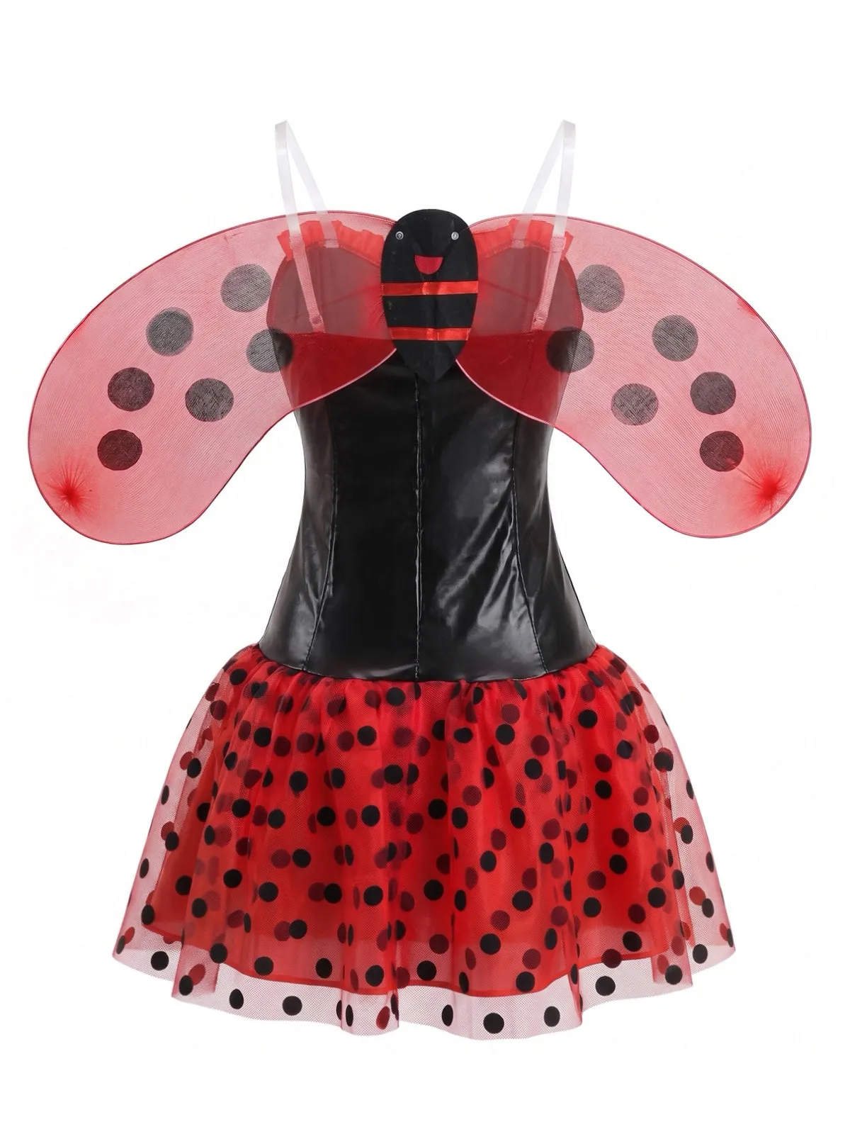 1960s Polka Dot Ladybug Cosplay Halloween Costume Set sold by Retro Stage product image thumbnail 3
