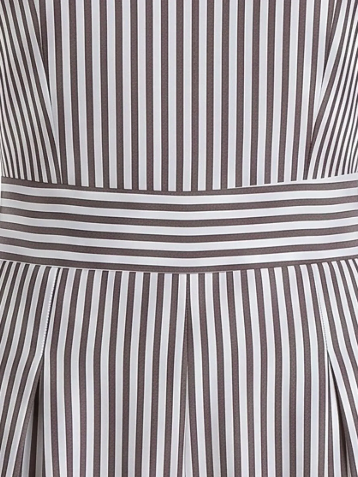 Grey 1940s Stripe Sleeveless Shoulder Tie Waist Wide Leg Jumpsuit sold by Retro Stage product image thumbnail 3
