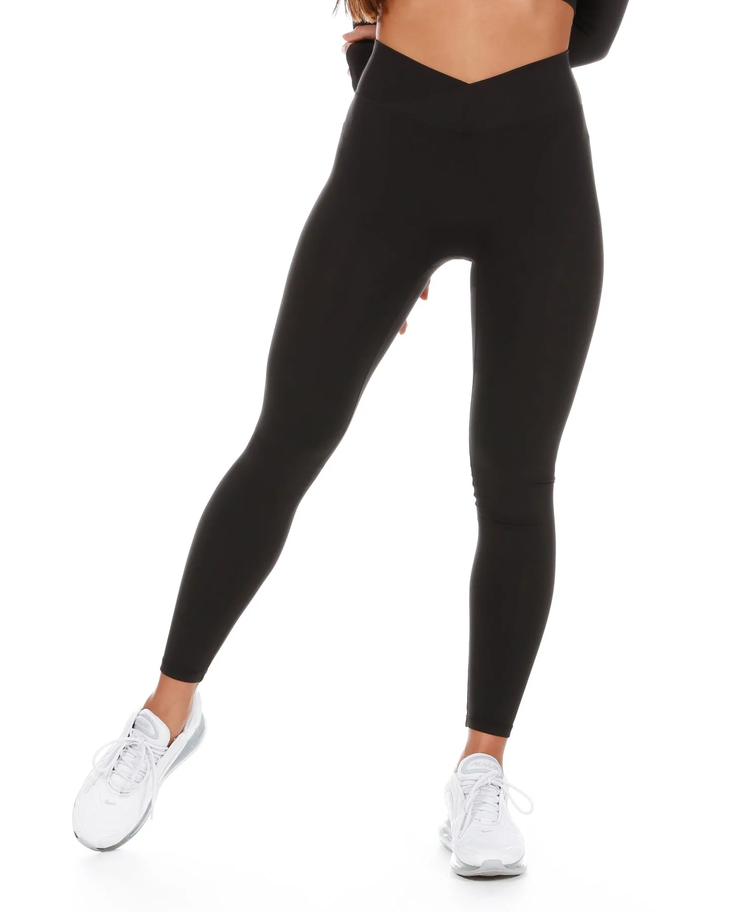 Cross Over Leggings - Black sold by Elite Eleven product image thumbnail 2