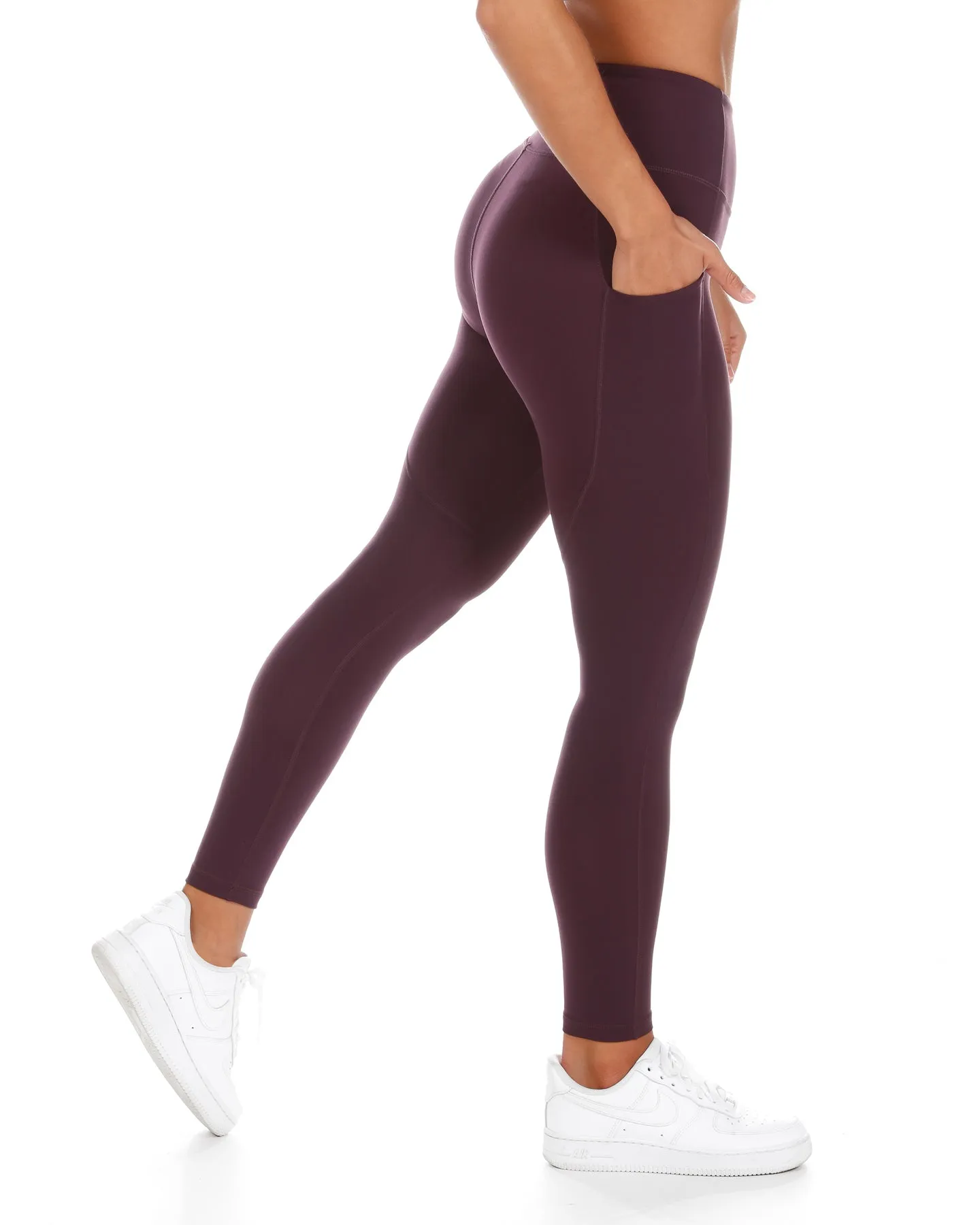 Aura Ascend Leggings - Wine sold by Elite Eleven