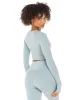 Aura Crop Long Sleeve - Sea Foam sold by Elite Eleven