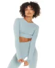Aura Crop Long Sleeve - Sea Foam sold by Elite Eleven