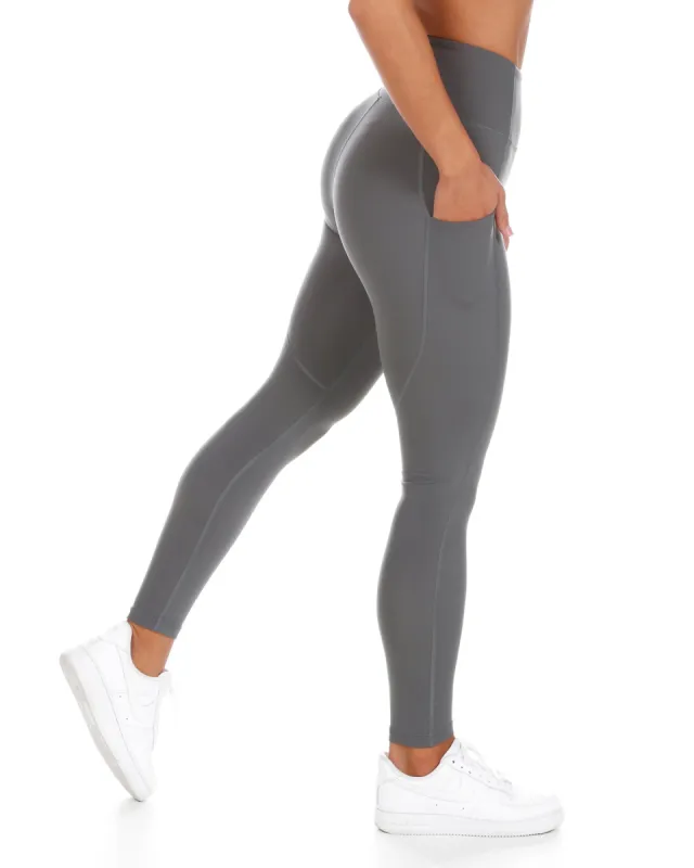 Aura Ascend Leggings - Cloud Grey sold by Elite Eleven
