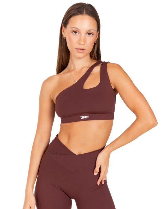 Asymmetric Bra - Decadent Chocolate sold by Elite Eleven