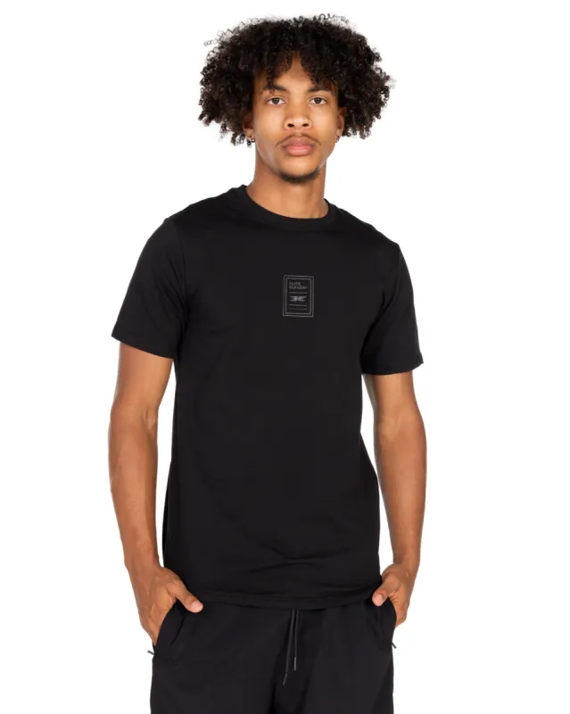 Double E Fitted Tee - Black / Black sold by Elite Eleven