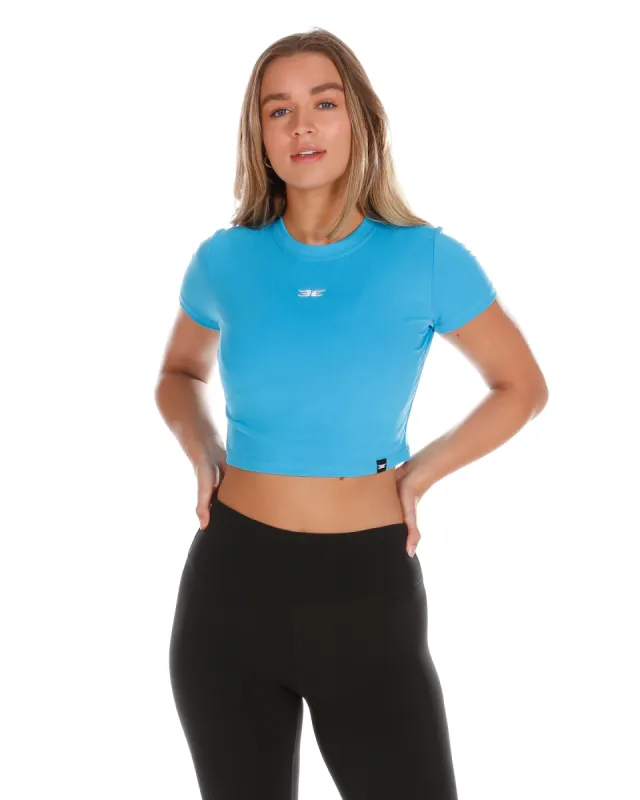 Elite Crop Tee - Electric Blue sold by Elite Eleven