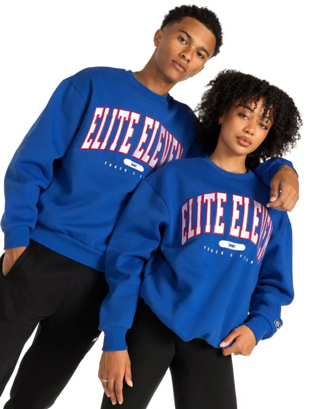 Track & Field Crewneck - Royal Blue sold by Elite Eleven