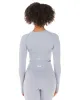Aura Crop Long Sleeve - Steel Grey sold by Elite Eleven