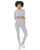 Aura Crop Long Sleeve - Steel Grey sold by Elite Eleven