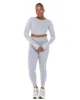 Aura Crop Long Sleeve - Steel Grey sold by Elite Eleven