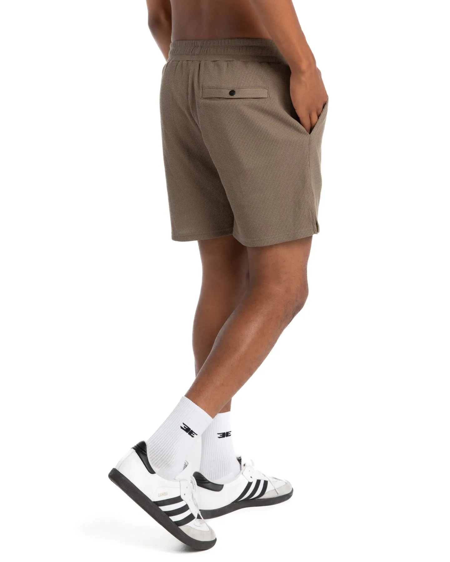 Waffle Shorts - Khaki sold by Elite Eleven product image thumbnail 2