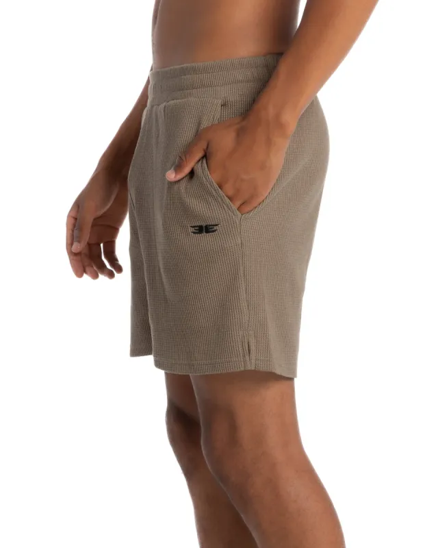 Waffle Shorts - Khaki sold by Elite Eleven