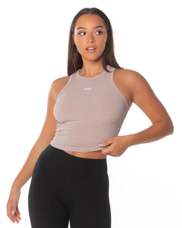 Ribbed Singlet - Rose sold by Elite Eleven