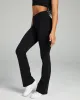 Cross Over Flare Leggings - Black sold by Elite Eleven