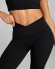 Cross Over Flare Leggings - Black sold by Elite Eleven
