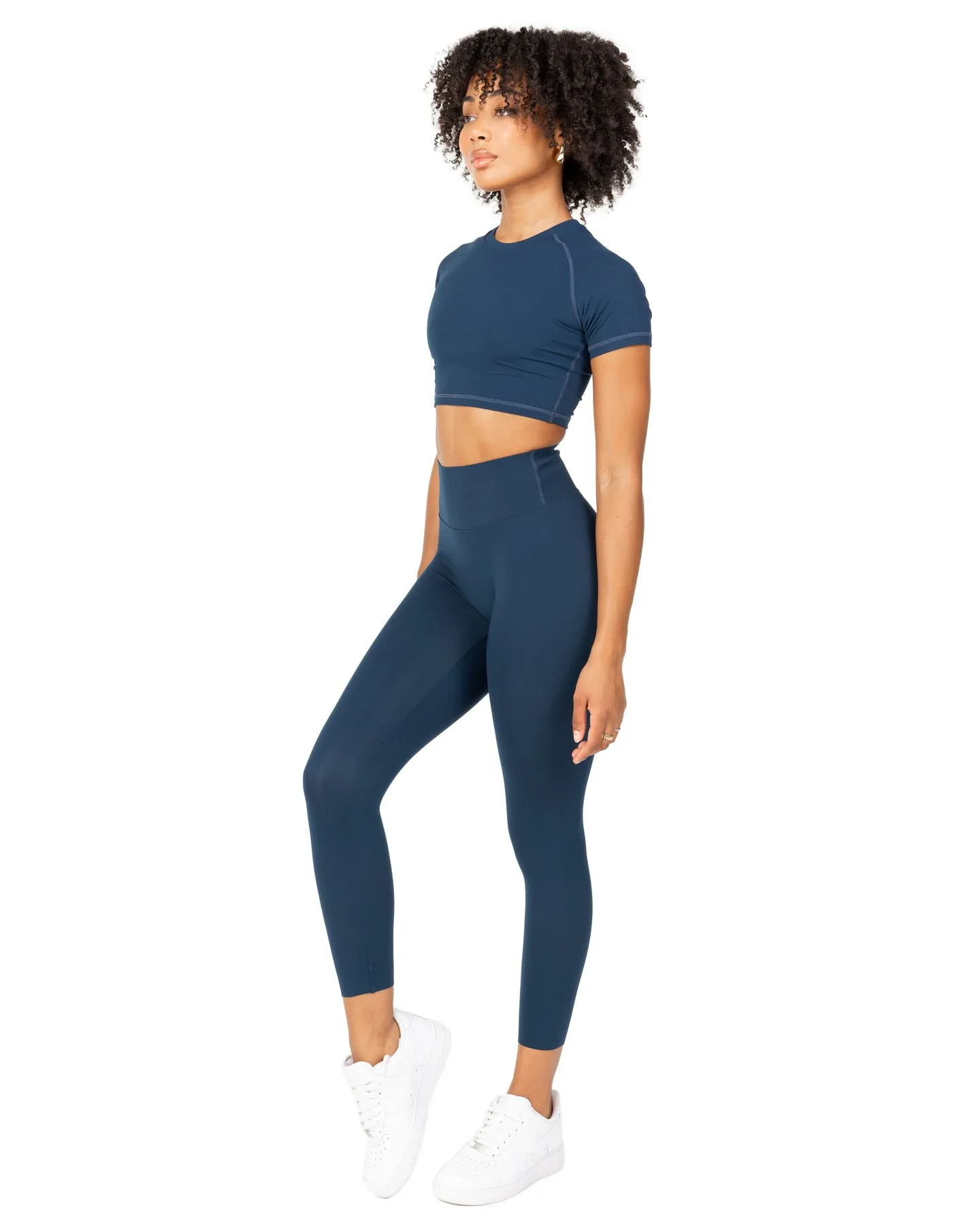7/8 Aura Bonded Leggings - Navy sold by Elite Eleven product image thumbnail 3