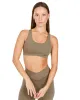 Cross Over Sports Bra - Dusty Khaki sold by Elite Eleven