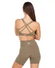 Cross Over Sports Bra - Dusty Khaki sold by Elite Eleven