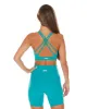 Cross Over Sports Bra - Teal sold by Elite Eleven