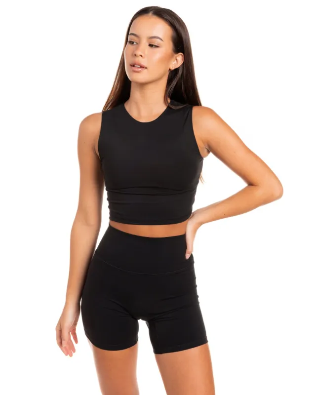 Aura Boxy Tank - Black sold by Elite Eleven