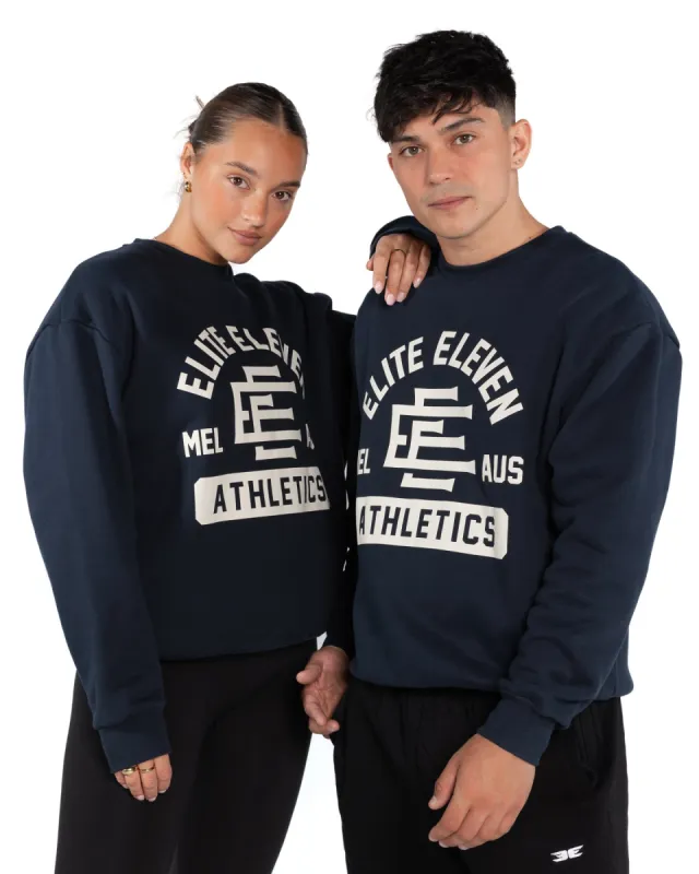 Athletics Team Crewneck - Navy sold by Elite Eleven