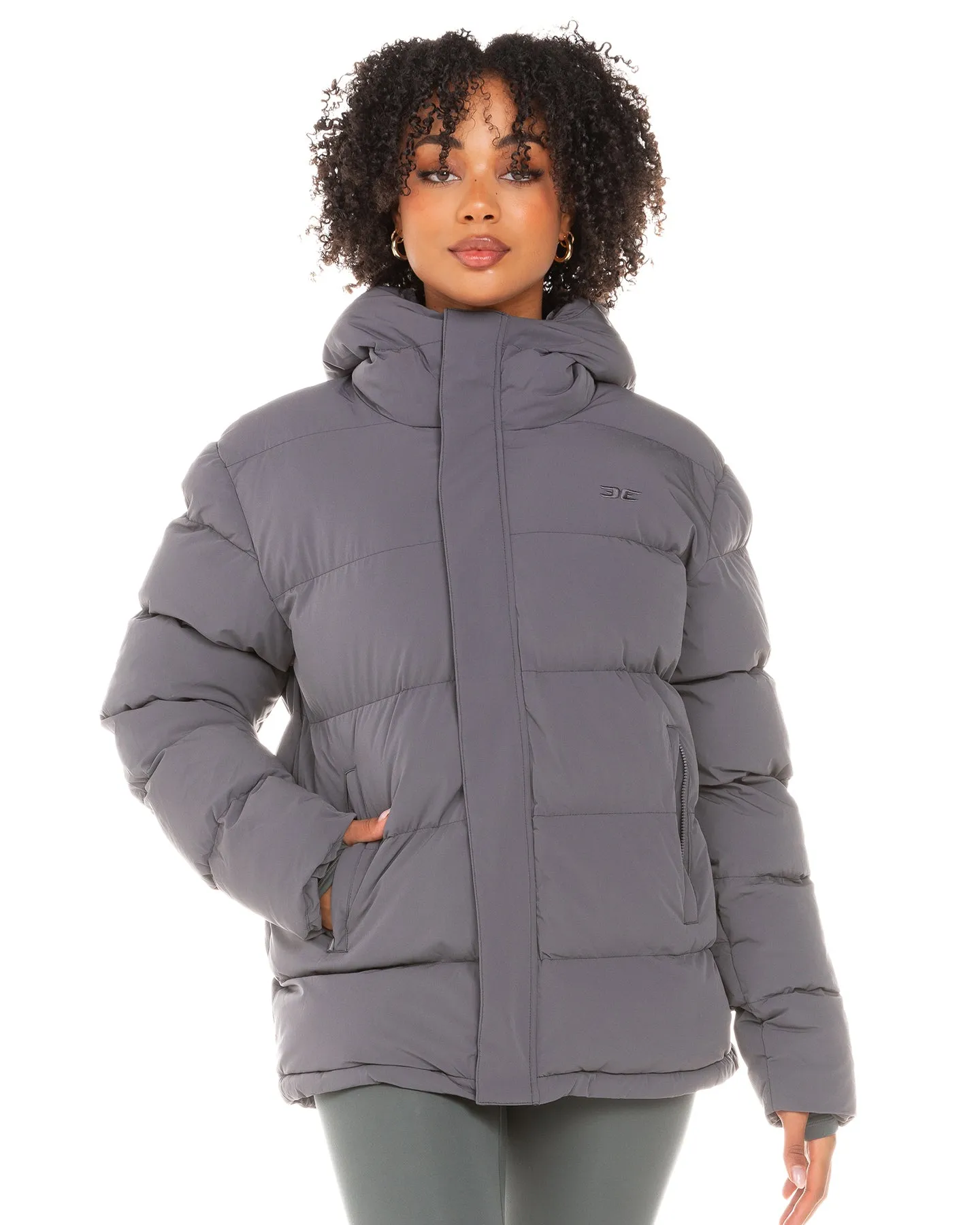 Unisex Puffer Jacket - Grey sold by Elite Eleven product image thumbnail 2