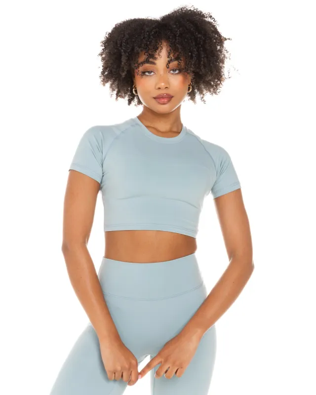 Aura Crop Tee - Sea Foam sold by Elite Eleven