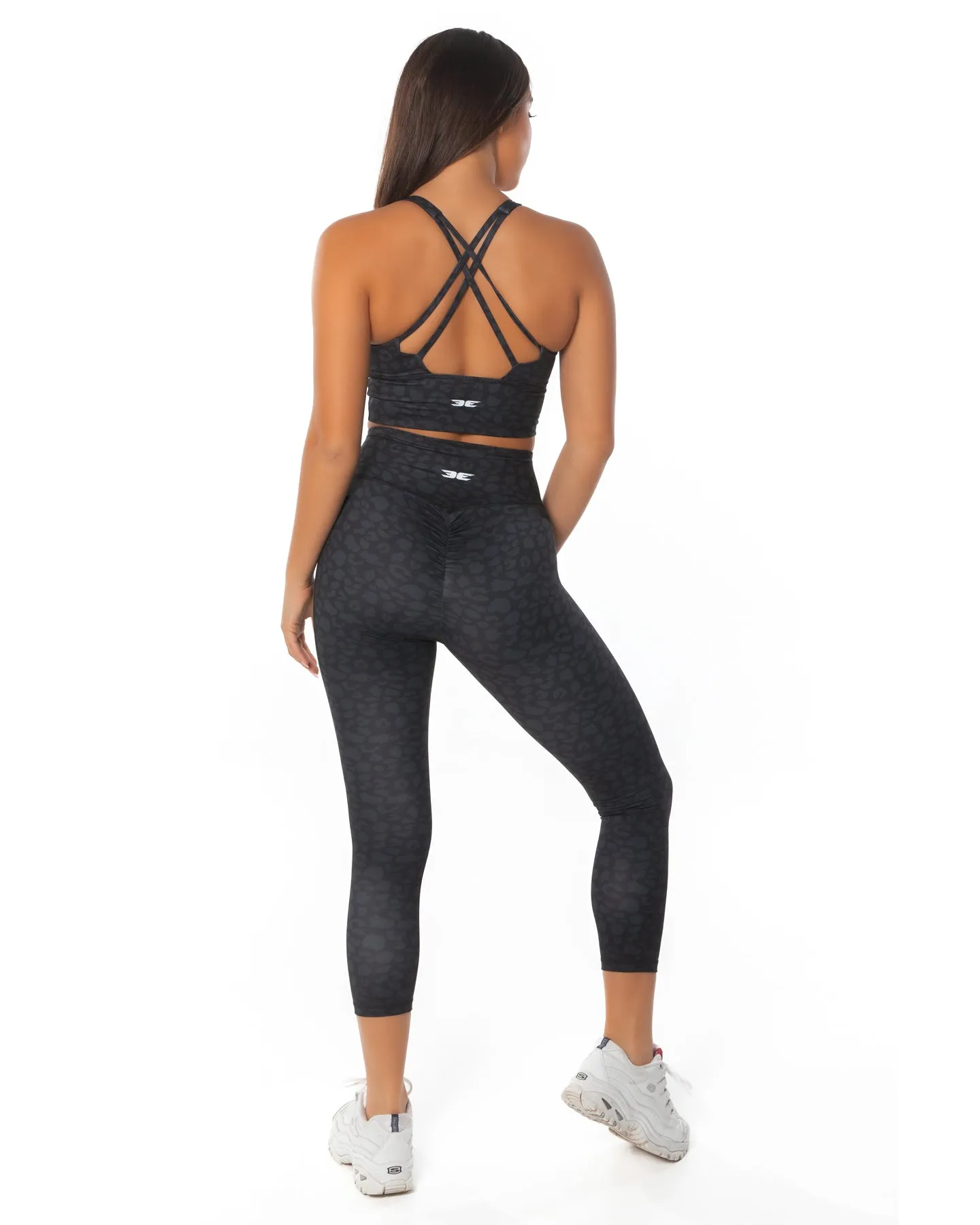 7/8 Scrunch Tights - Black Leopard sold by Elite Eleven product image thumbnail 5