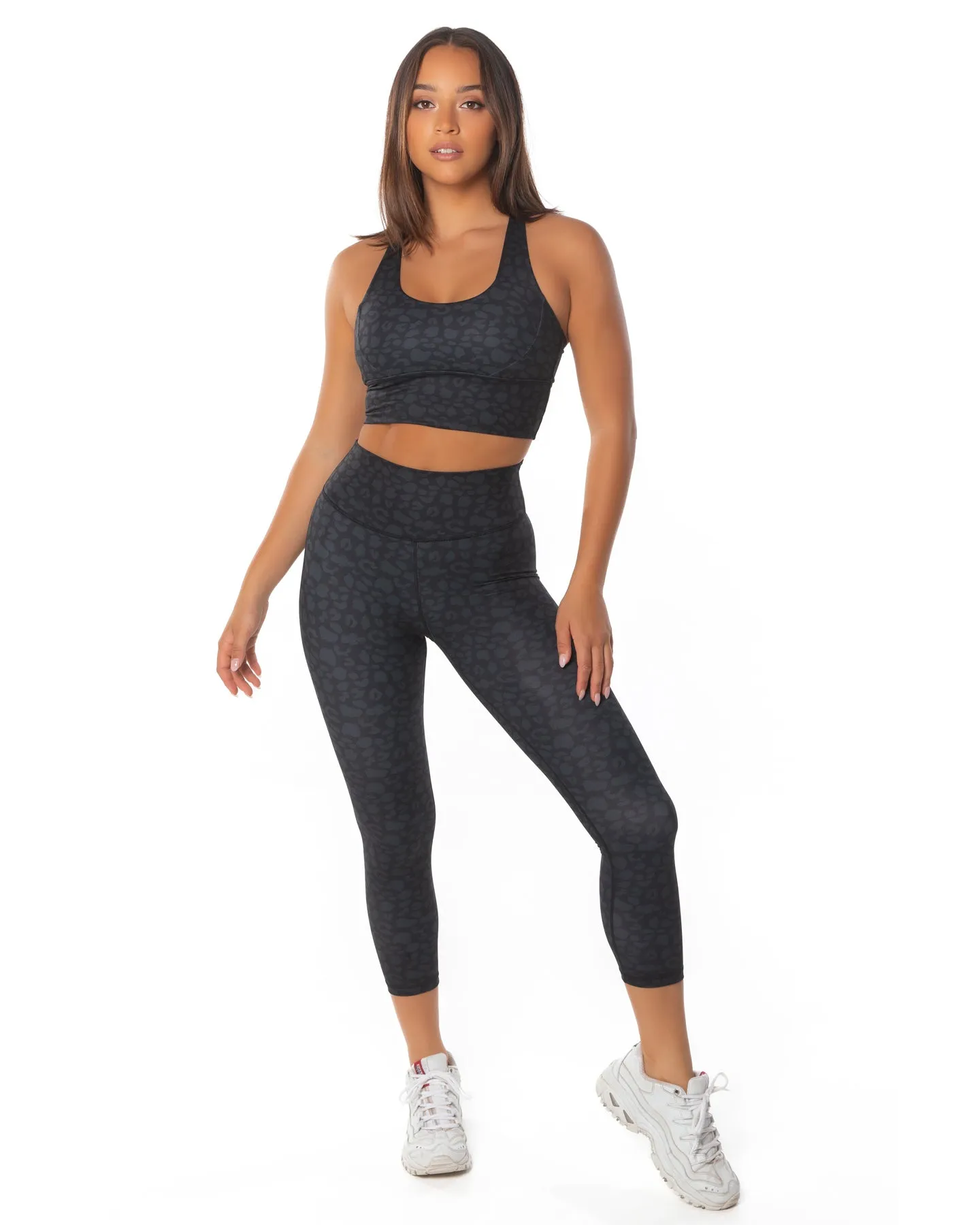 7/8 Scrunch Tights - Black Leopard sold by Elite Eleven product image thumbnail 3