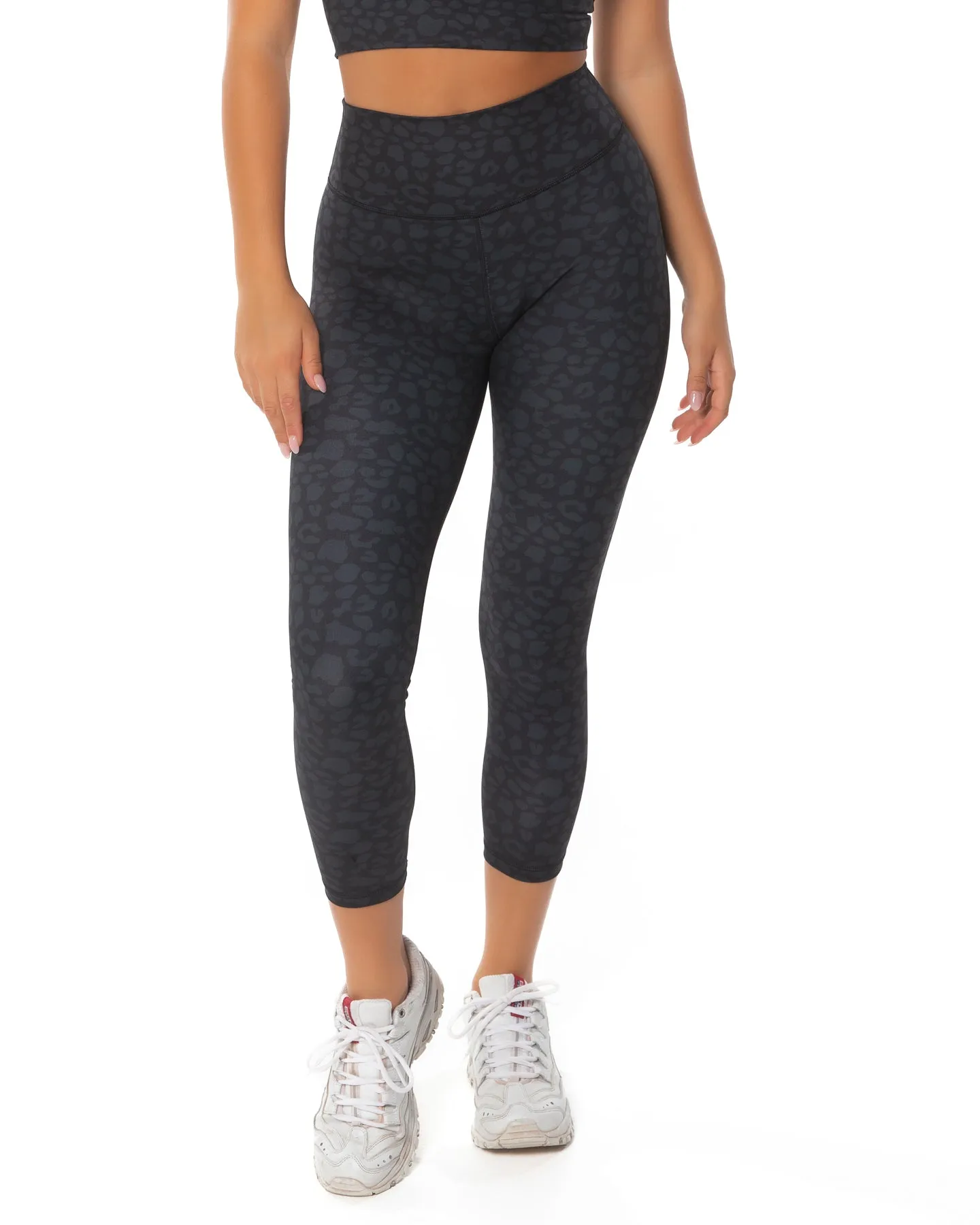 7/8 Scrunch Tights - Black Leopard sold by Elite Eleven product image thumbnail 4