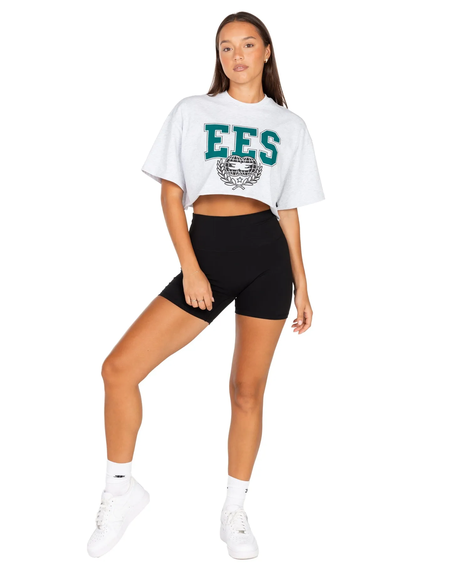 Squad Cropped Tee - Polar Grey sold by Elite Eleven product image thumbnail 2