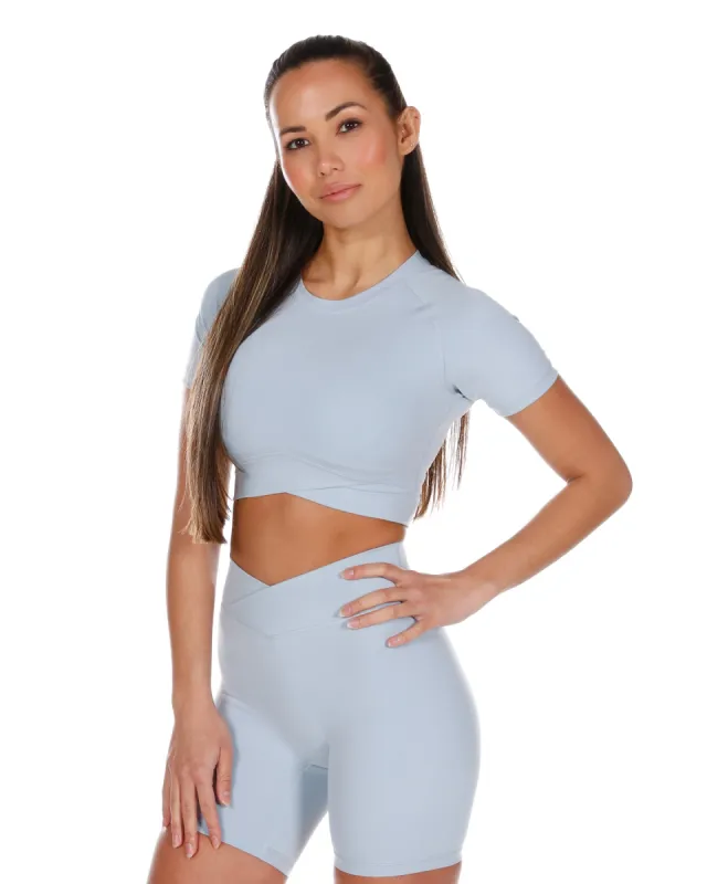 Cross Over Tee - Light Blue sold by Elite Eleven