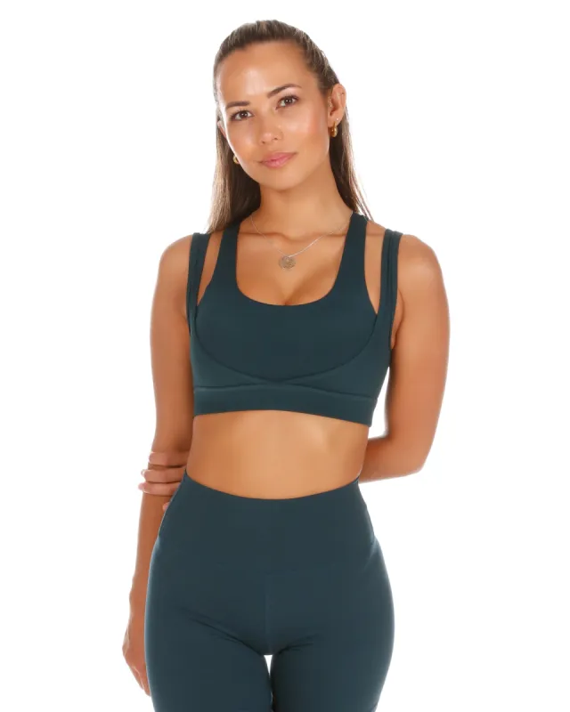 Dual Strap Bra - Deep Forest sold by Elite Eleven