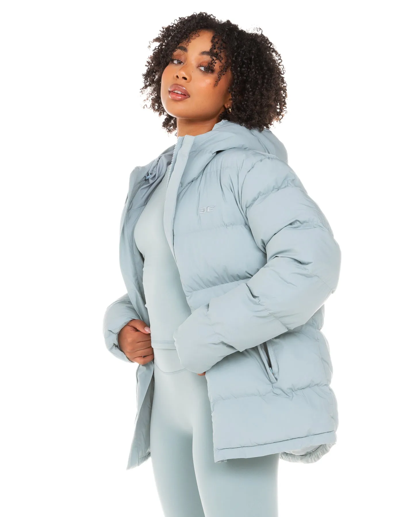 Unisex Puffer Jacket - Sea Foam sold by Elite Eleven product image thumbnail 2