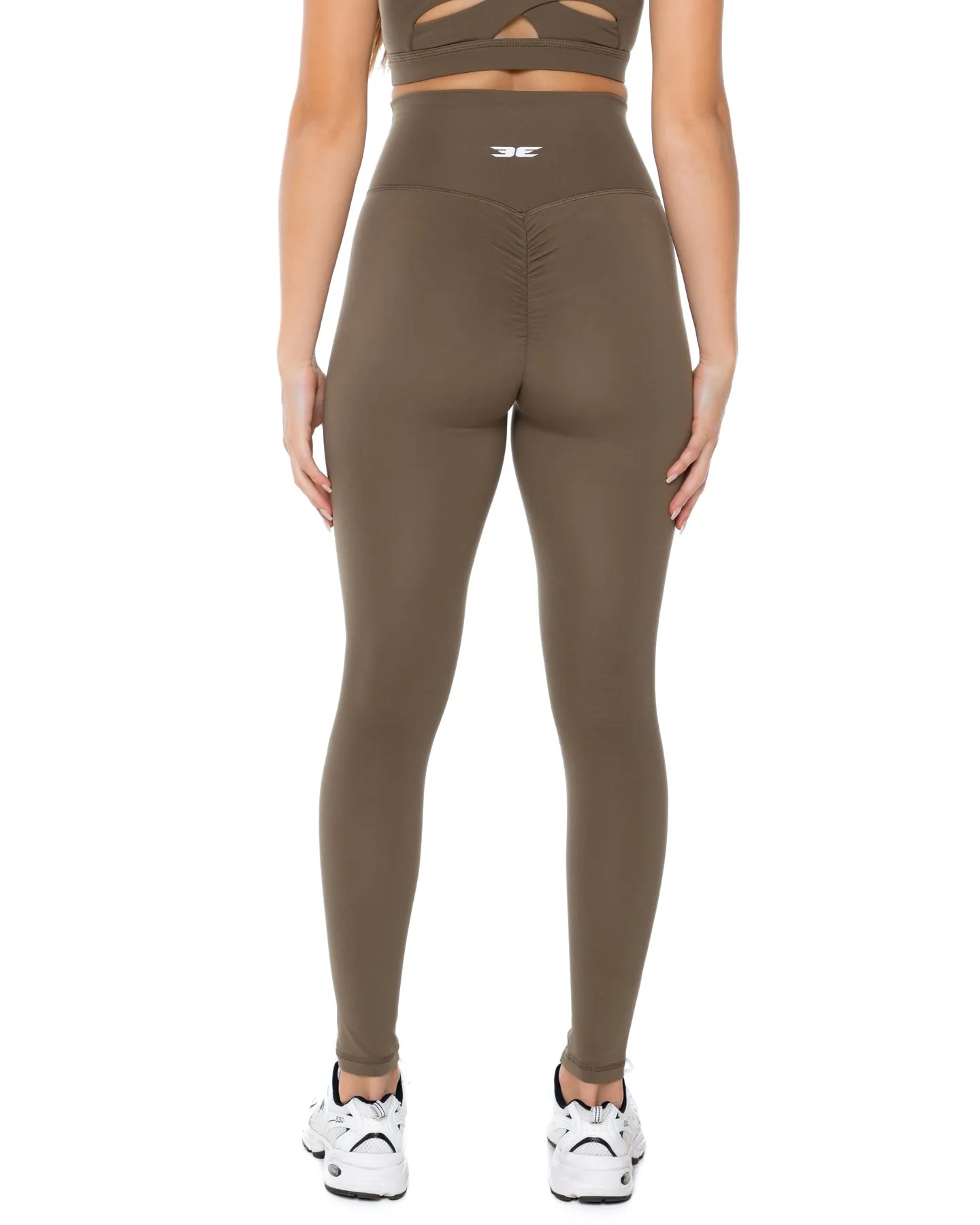 Aura Scrunch Leggings - Dusty Khaki sold by Elite Eleven product image thumbnail 4