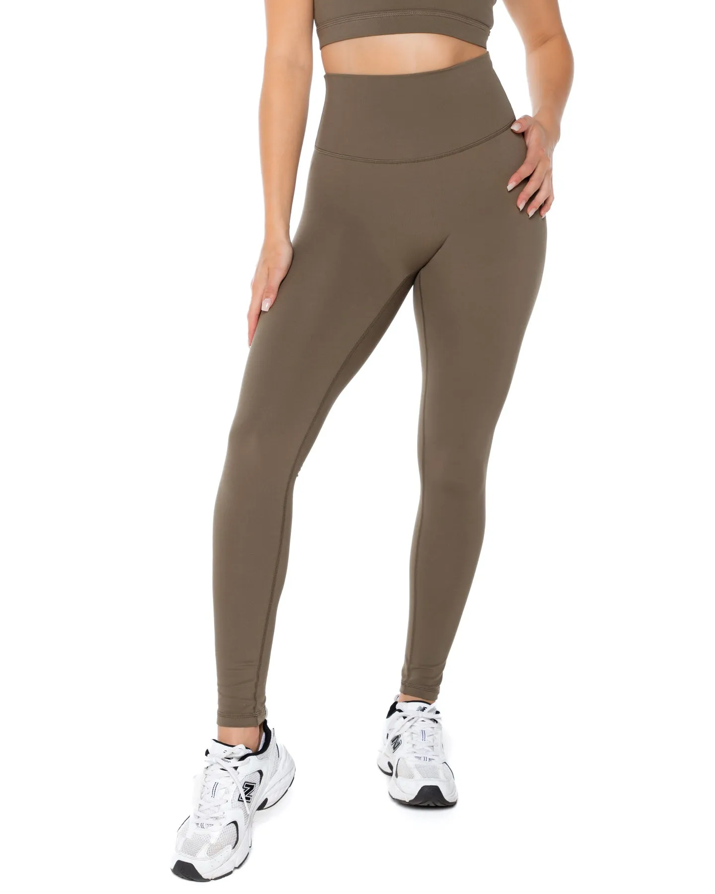 Aura Scrunch Leggings - Dusty Khaki sold by Elite Eleven product image thumbnail 3