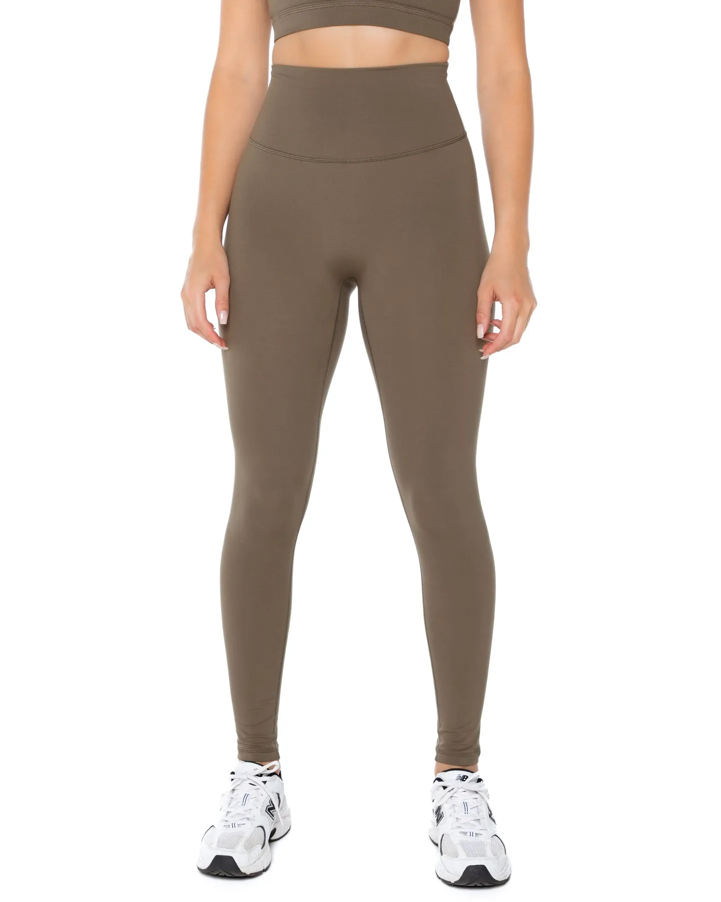 Aura Scrunch Leggings - Dusty Khaki sold by Elite Eleven