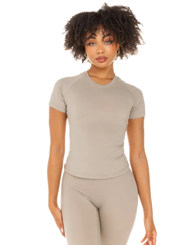 Aura Tee - Vintage Khaki sold by Elite Eleven