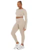 Aura Crop Long Sleeve - Vintage Khaki sold by Elite Eleven