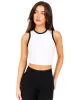 Aura Ringer Tank - White / Black sold by Elite Eleven