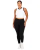 Aura Ringer Tank - White / Black sold by Elite Eleven