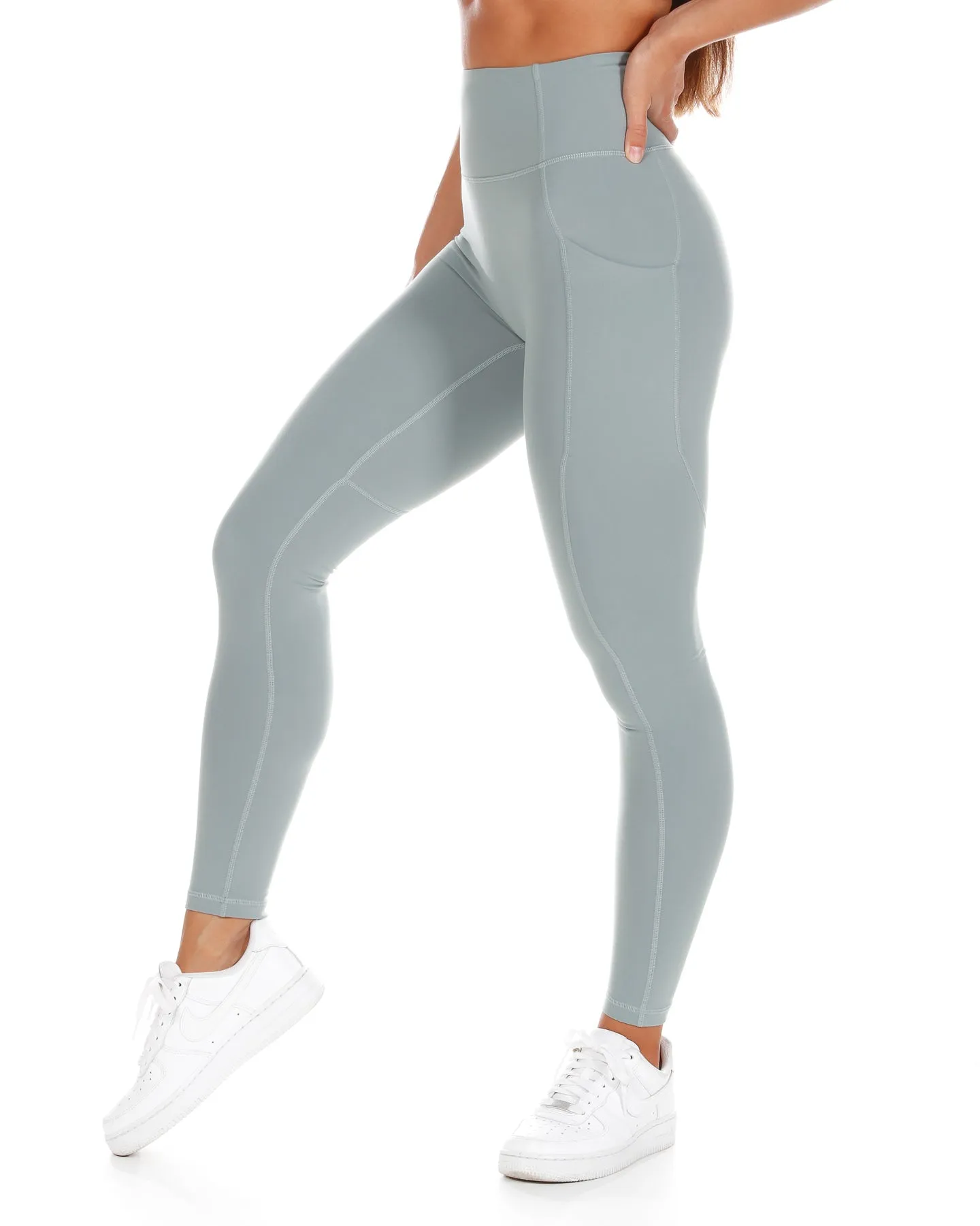 Aura Ascend Leggings - Pale Sage sold by Elite Eleven product image thumbnail 2