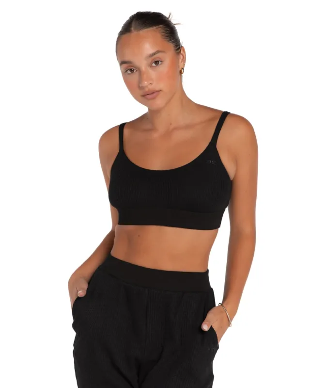 Waffle Bralette - Black sold by Elite Eleven